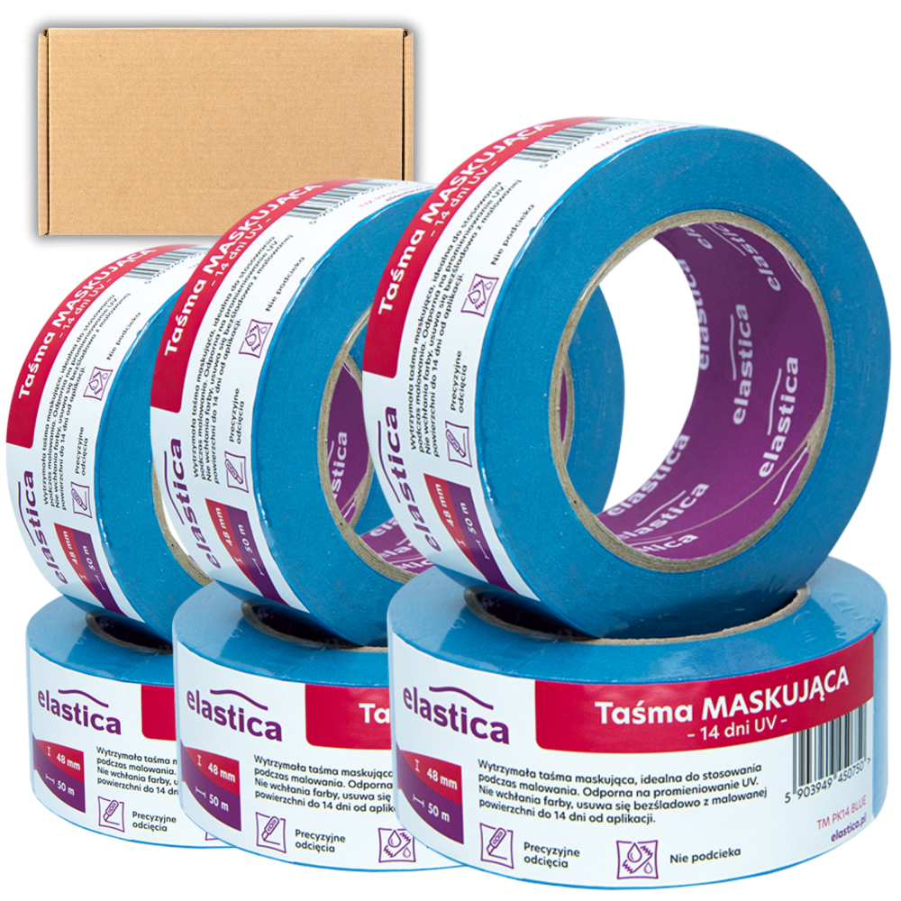 24x Taśma malarska Elastica  48/50m TM PK14 BLUE