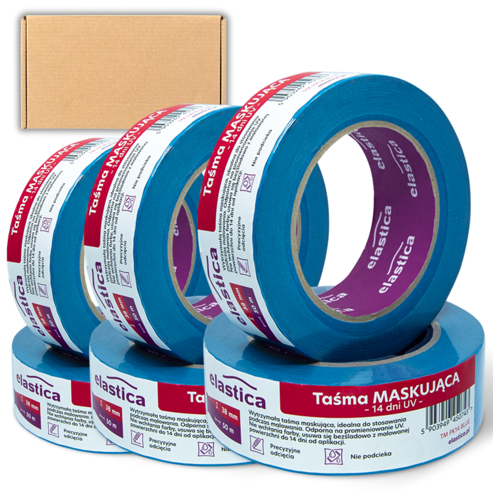 32x Taśma malarska Elastica  38/50m TM PK14 BLUE 