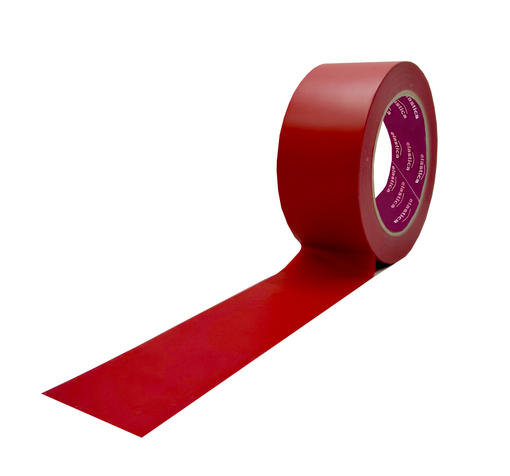 18x Taśma Ostrzegawcza Elastica PREMIUM PVC 50mm/33m  RED