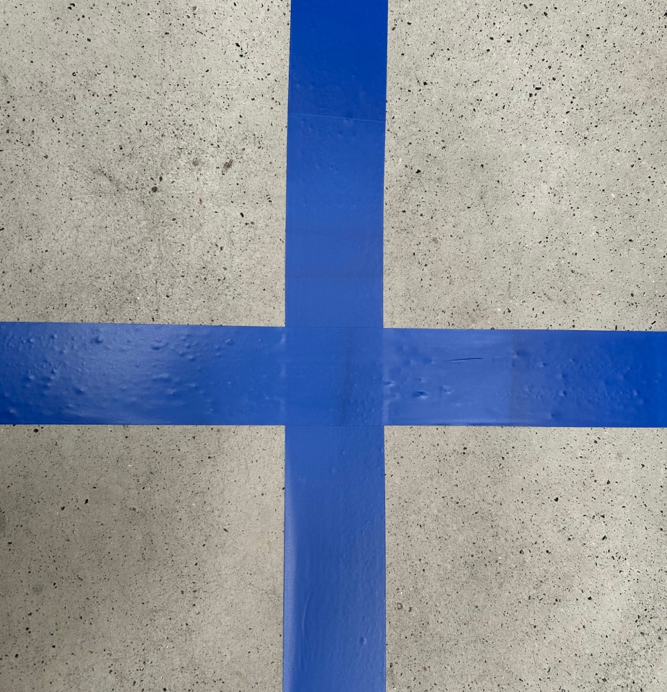 Taśma Ostrzegawcza Elastica PREMIUM PVC 50mm/33m  BLUE