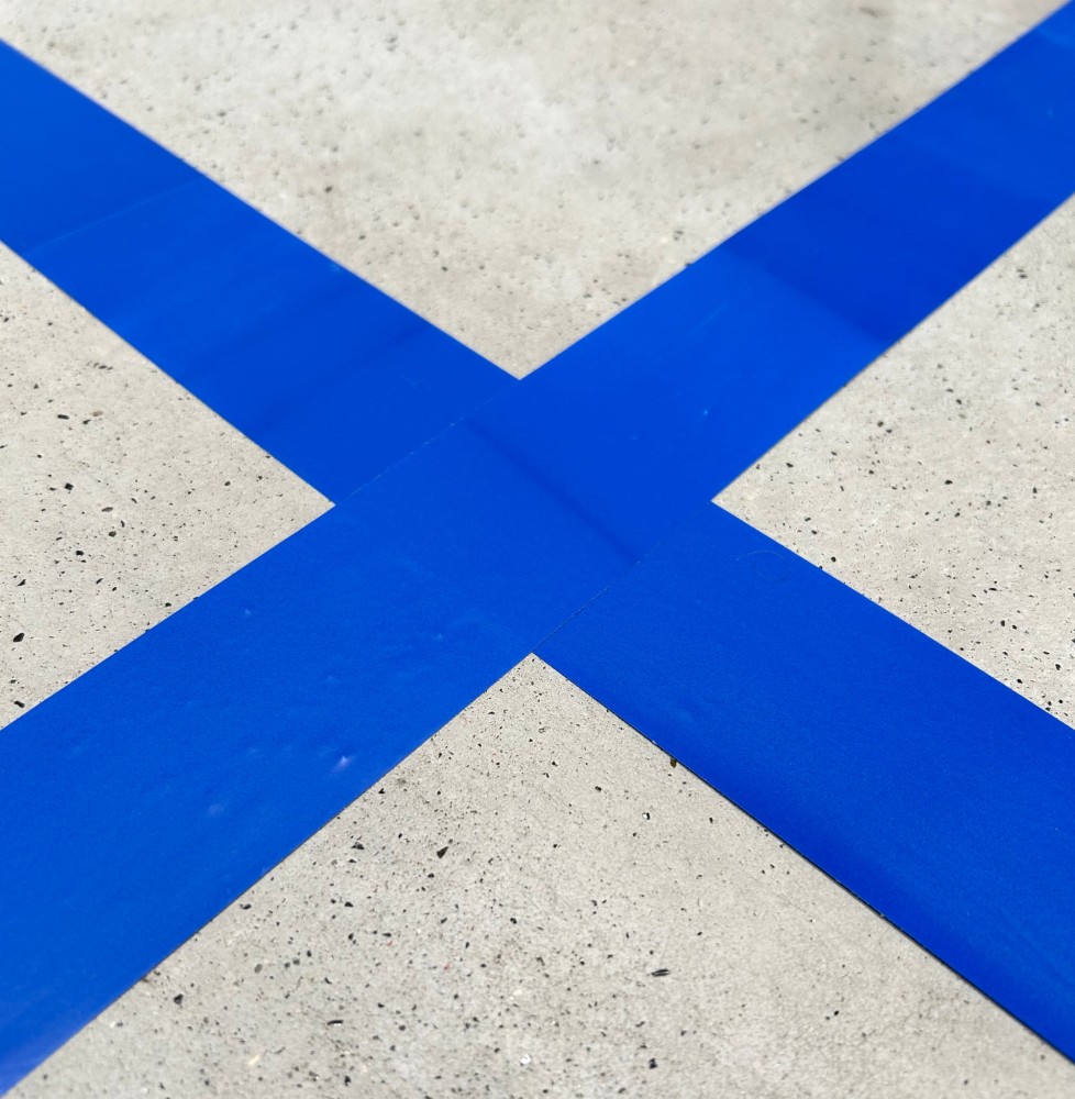 Taśma Ostrzegawcza Elastica PREMIUM PVC 50mm/33m  BLUE