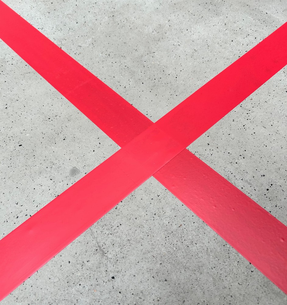 Taśma Ostrzegawcza Elastica PREMIUM PVC 50mm/33m  RED 