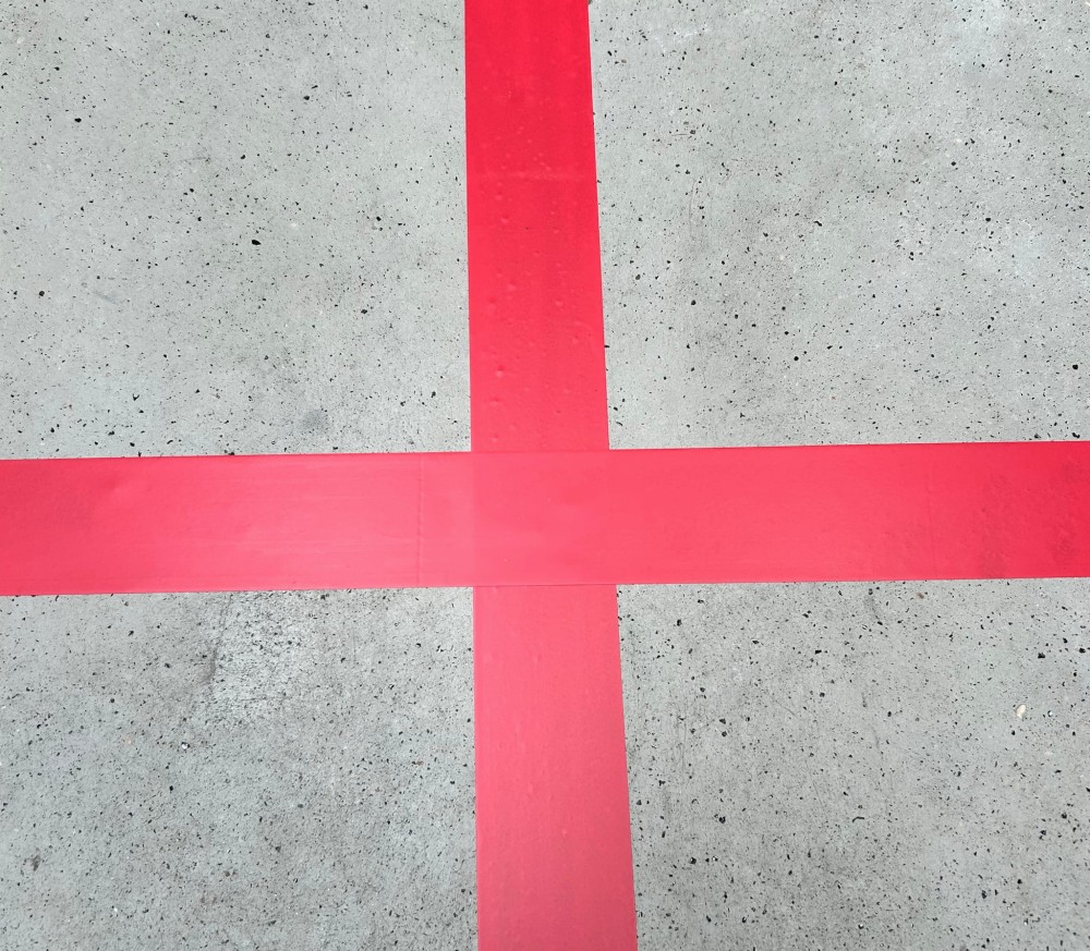 Taśma Ostrzegawcza Elastica PREMIUM PVC 50mm/33m  RED 