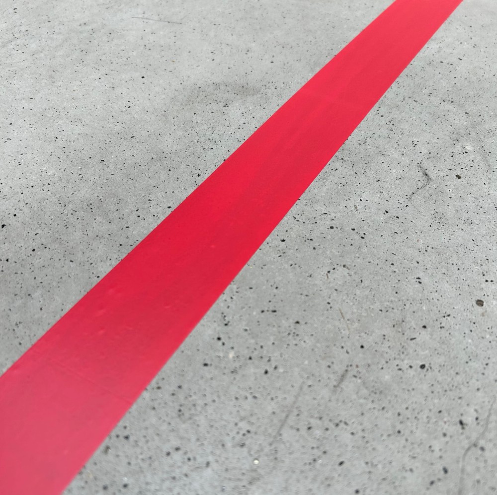 Taśma Ostrzegawcza Elastica PREMIUM PVC 50mm/33m  RED 