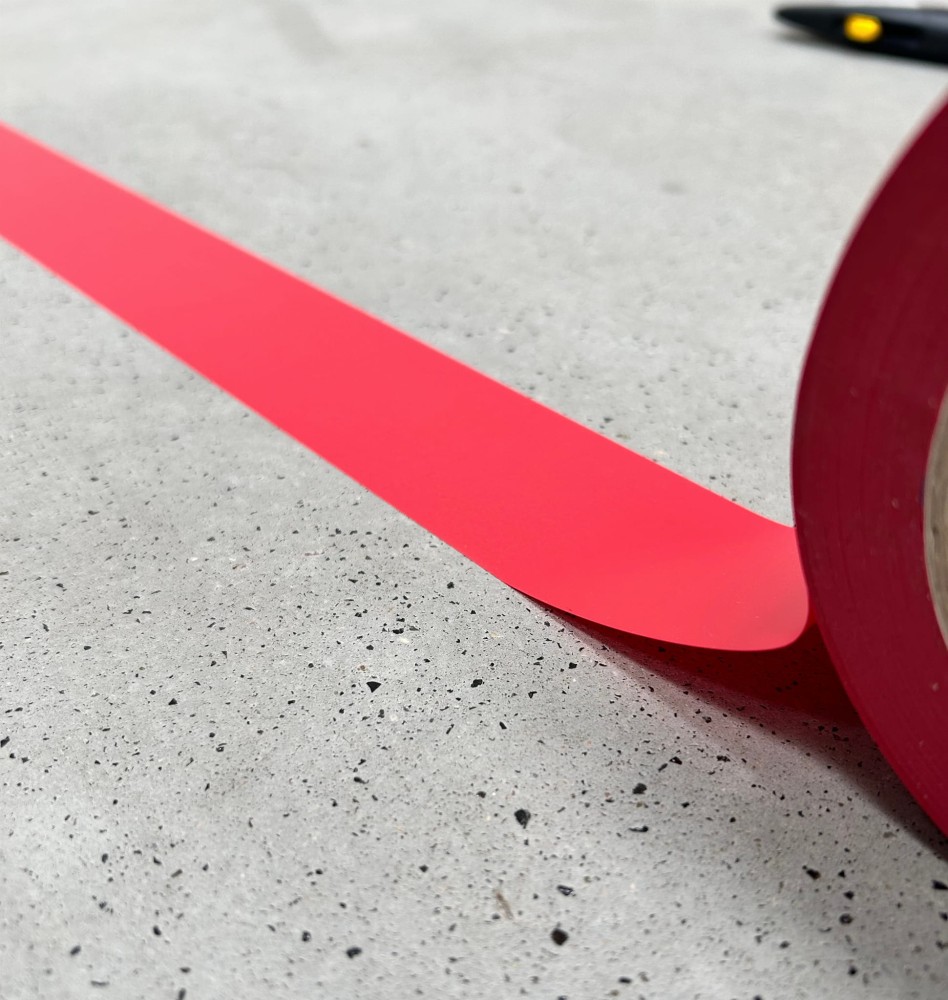 Taśma Ostrzegawcza Elastica PREMIUM PVC 50mm/33m  RED 