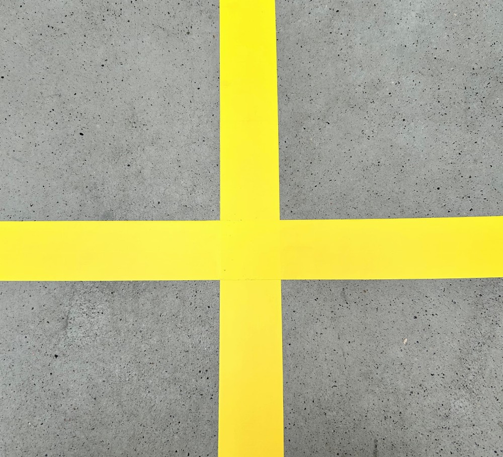 18x Taśma Ostrzegawcza Elastica PREMIUM PVC 50mm/33m YELLOW 