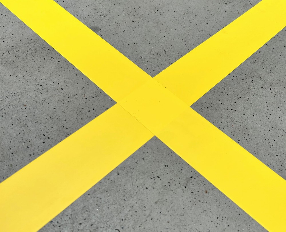 18x Taśma Ostrzegawcza Elastica PREMIUM PVC 50mm/33m YELLOW 