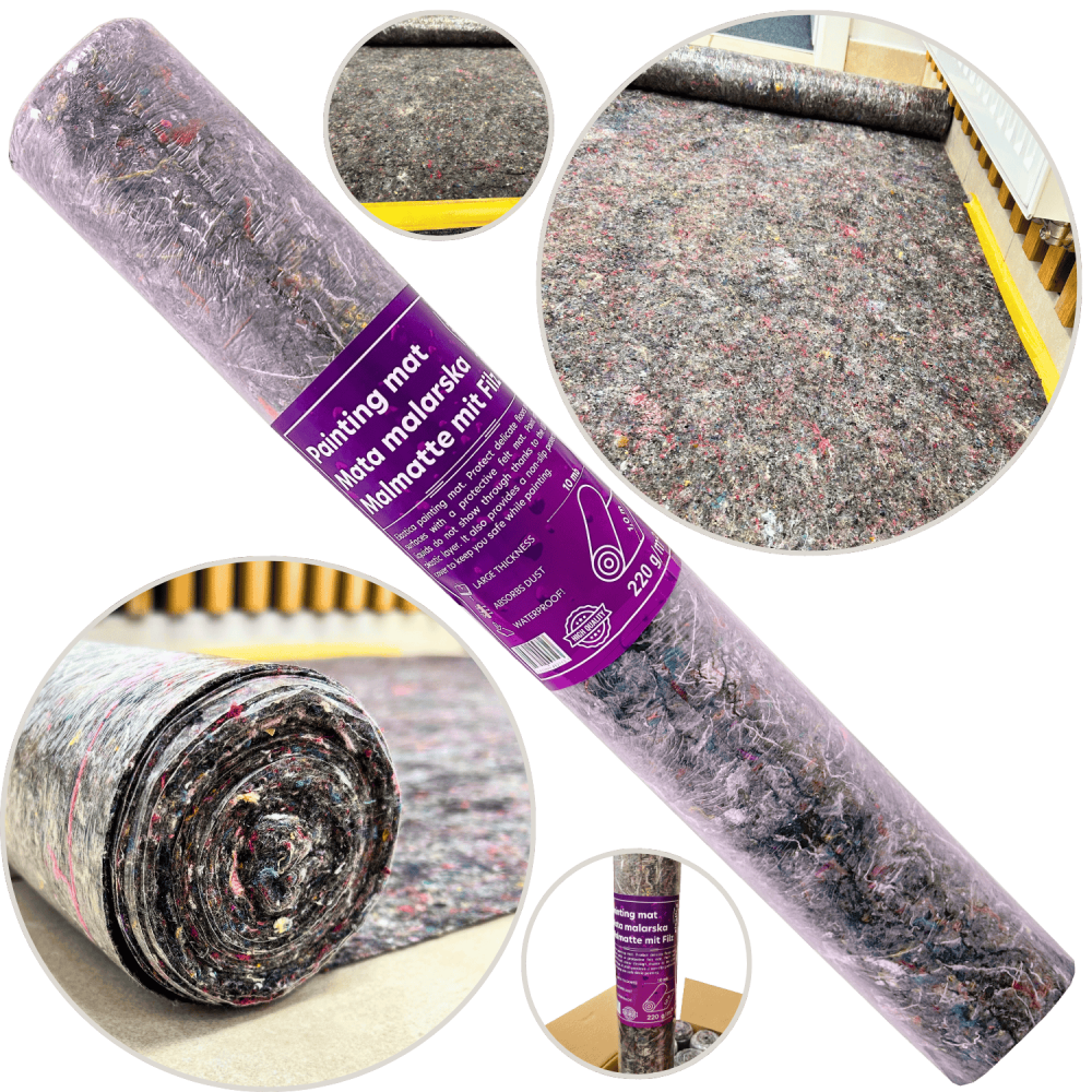 12x Mata malarska filcowa w rolce 1m/10mb  Elastica Painting Mat 