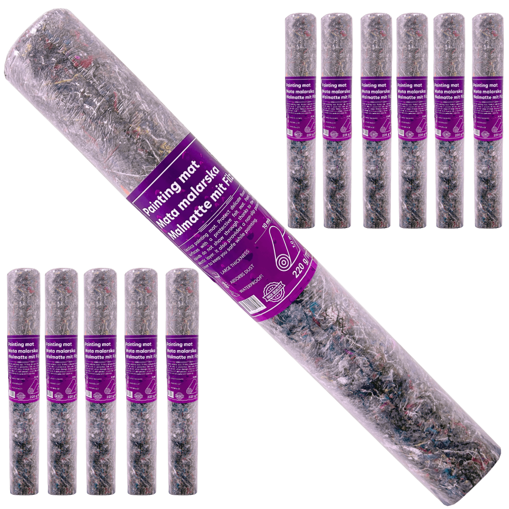 12x Mata malarska filcowa w rolce 1m/10mb  Elastica Painting Mat 