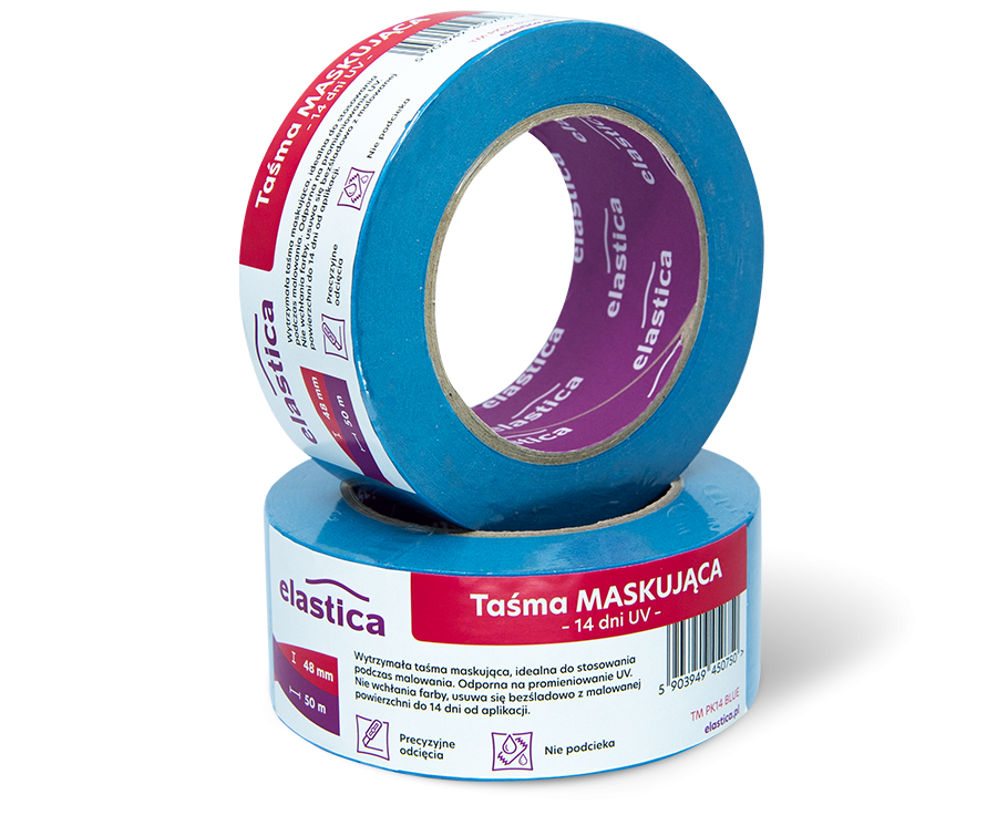 Taśma maskująca malarska 14 dni Elastica UV 48/50m TM PK14 BLUE PRO+