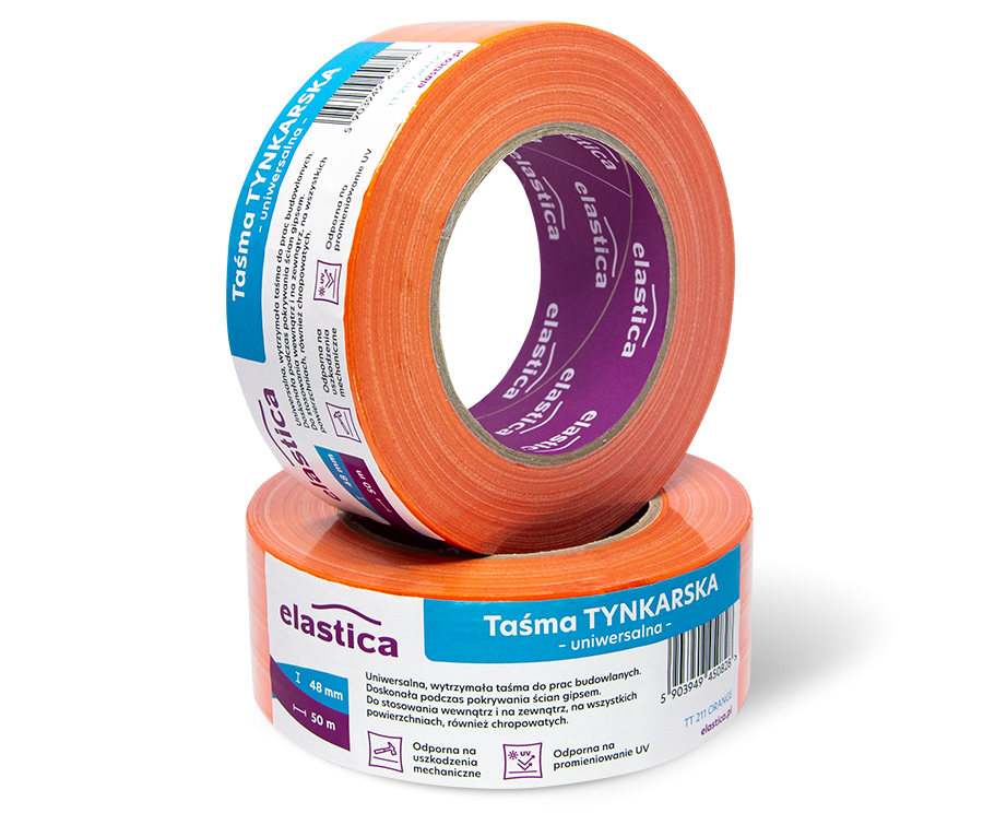 Taśma Tynkarska Elastica 48/50m TT211 ORANGE