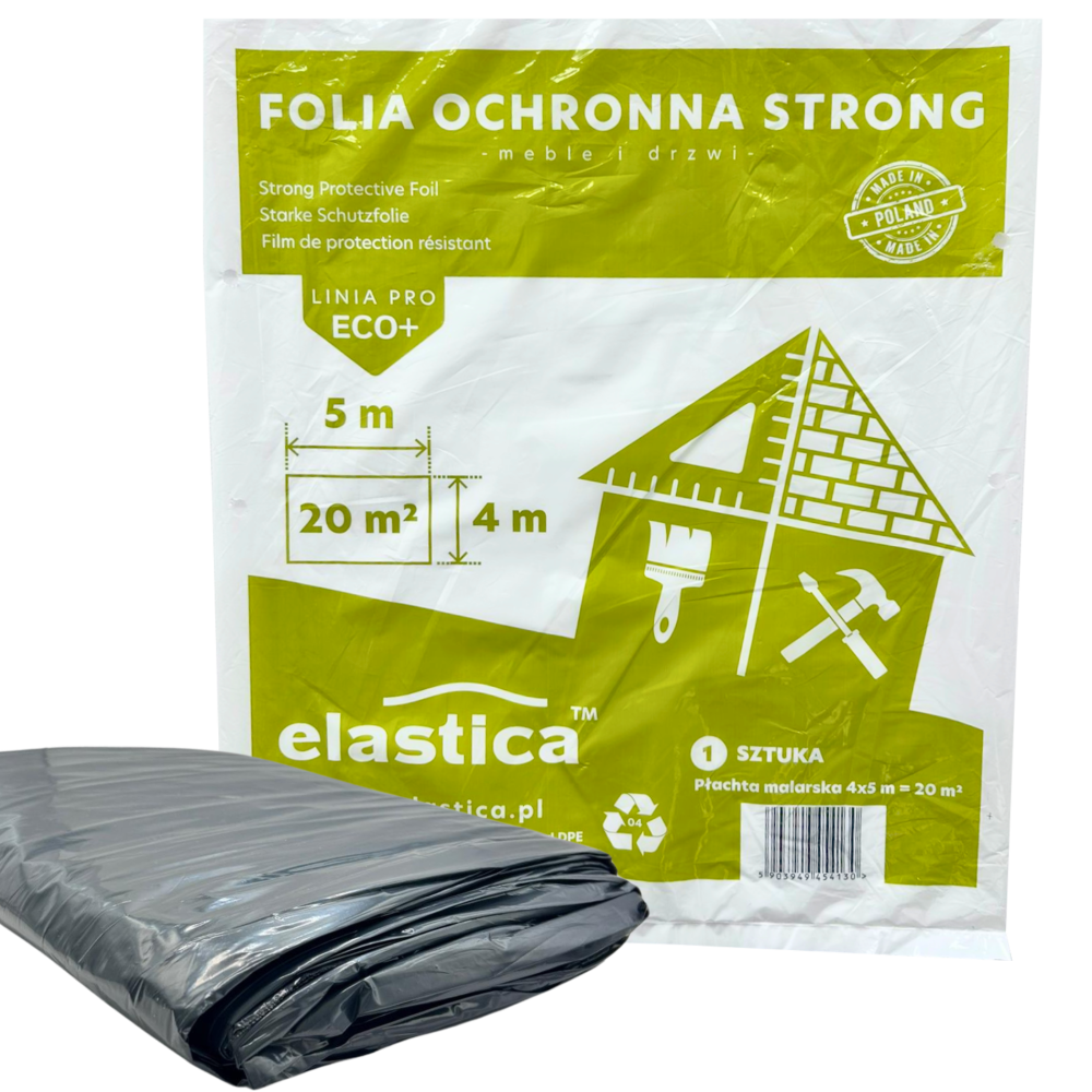 Płachta malarska ochronna 4x5 m Elastica STRONG