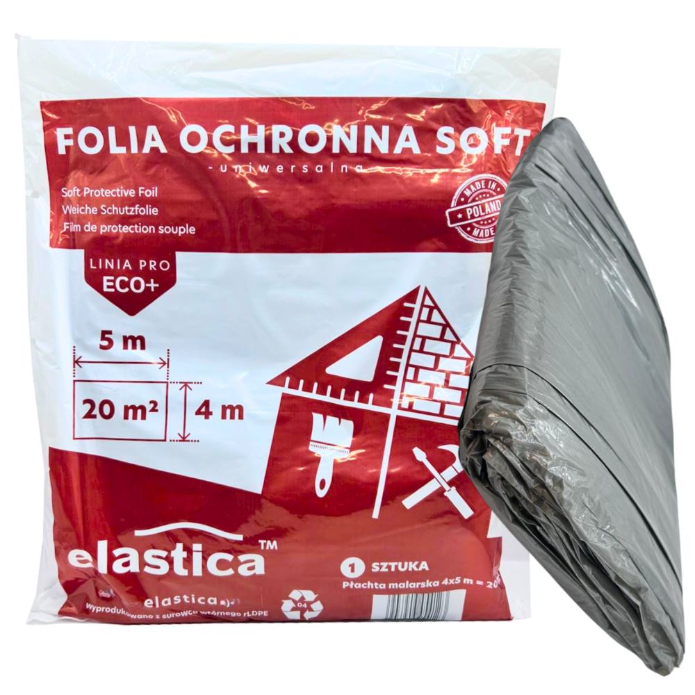 20x Płachta malarska ochronna 4x5 m Elastica SOFT