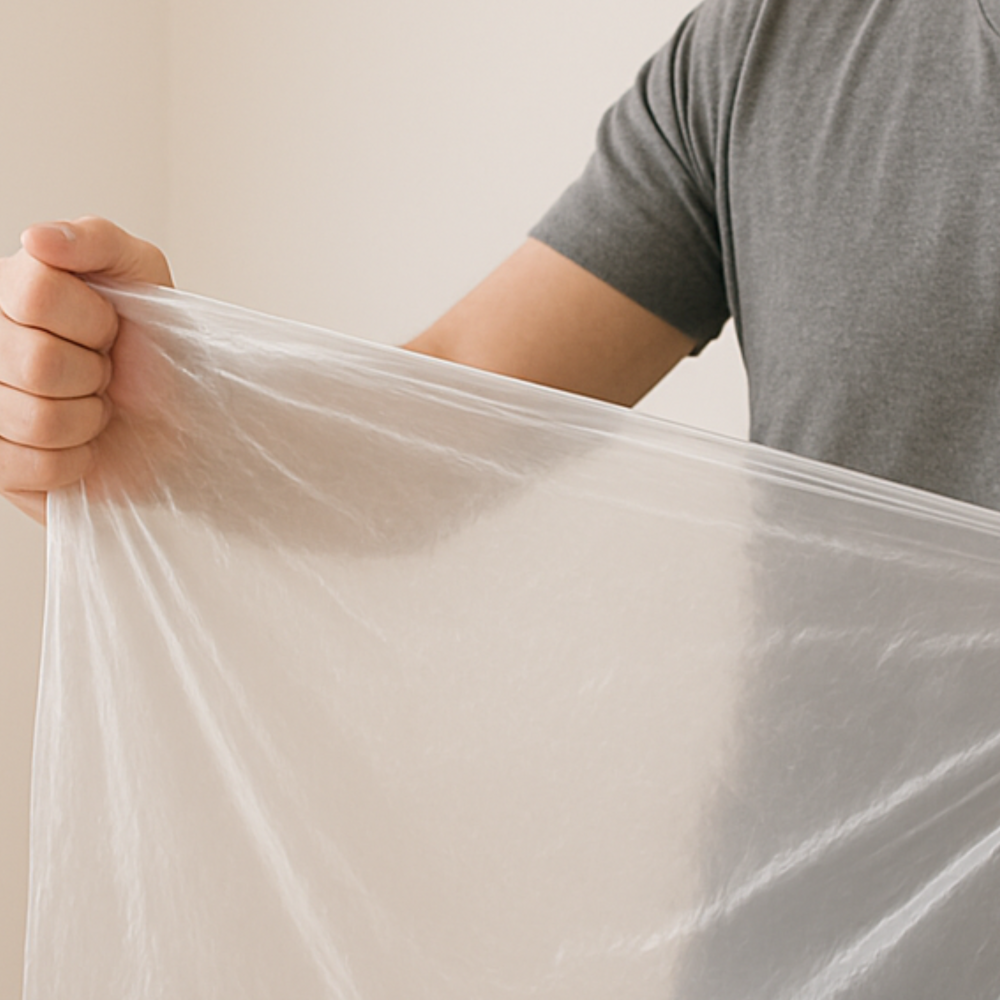 15x Płachta malarska ochronna przeźroczysta 4x5 m Elastica CLEAR