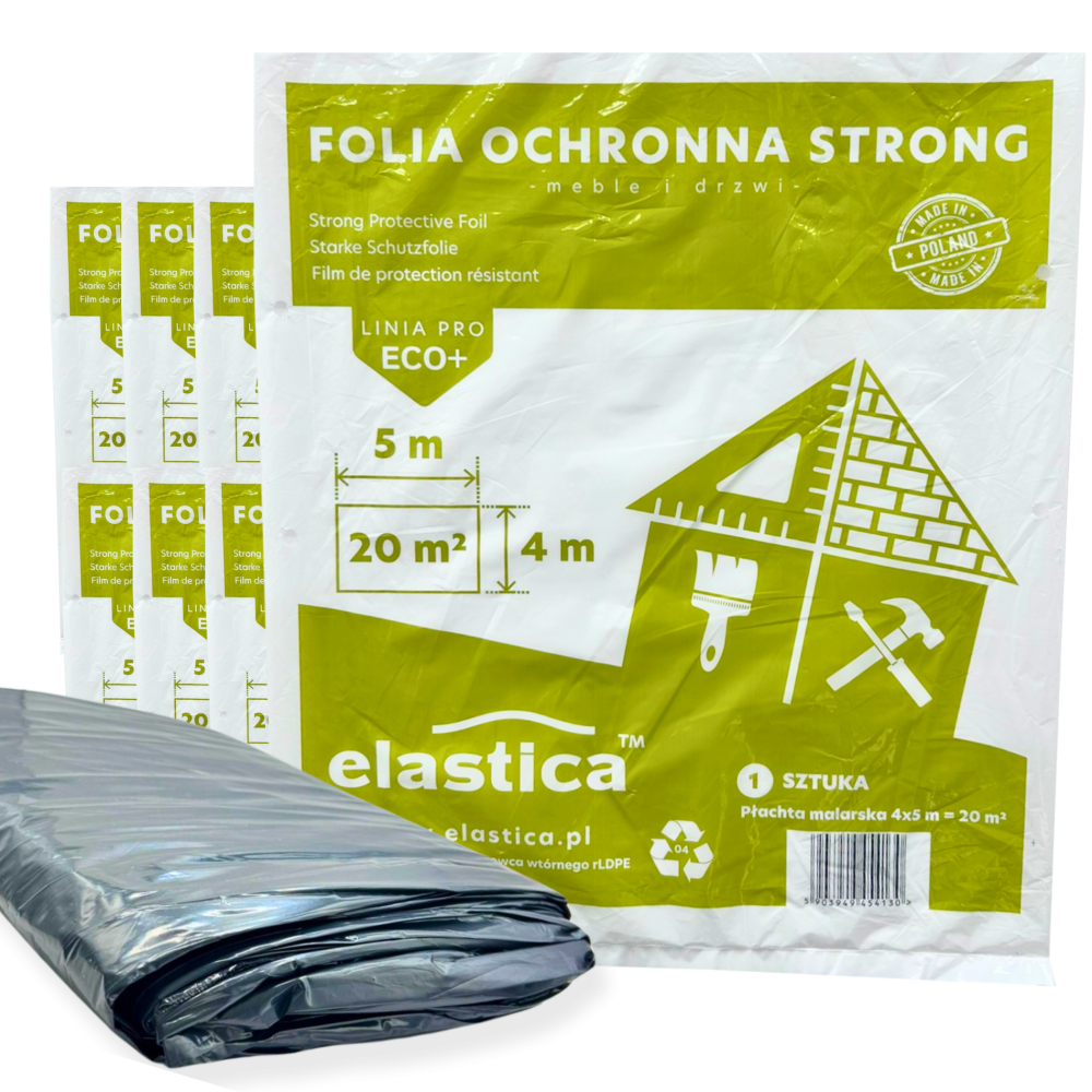 20x Płachta malarska ochronna 4x5 m Elastica STRONG