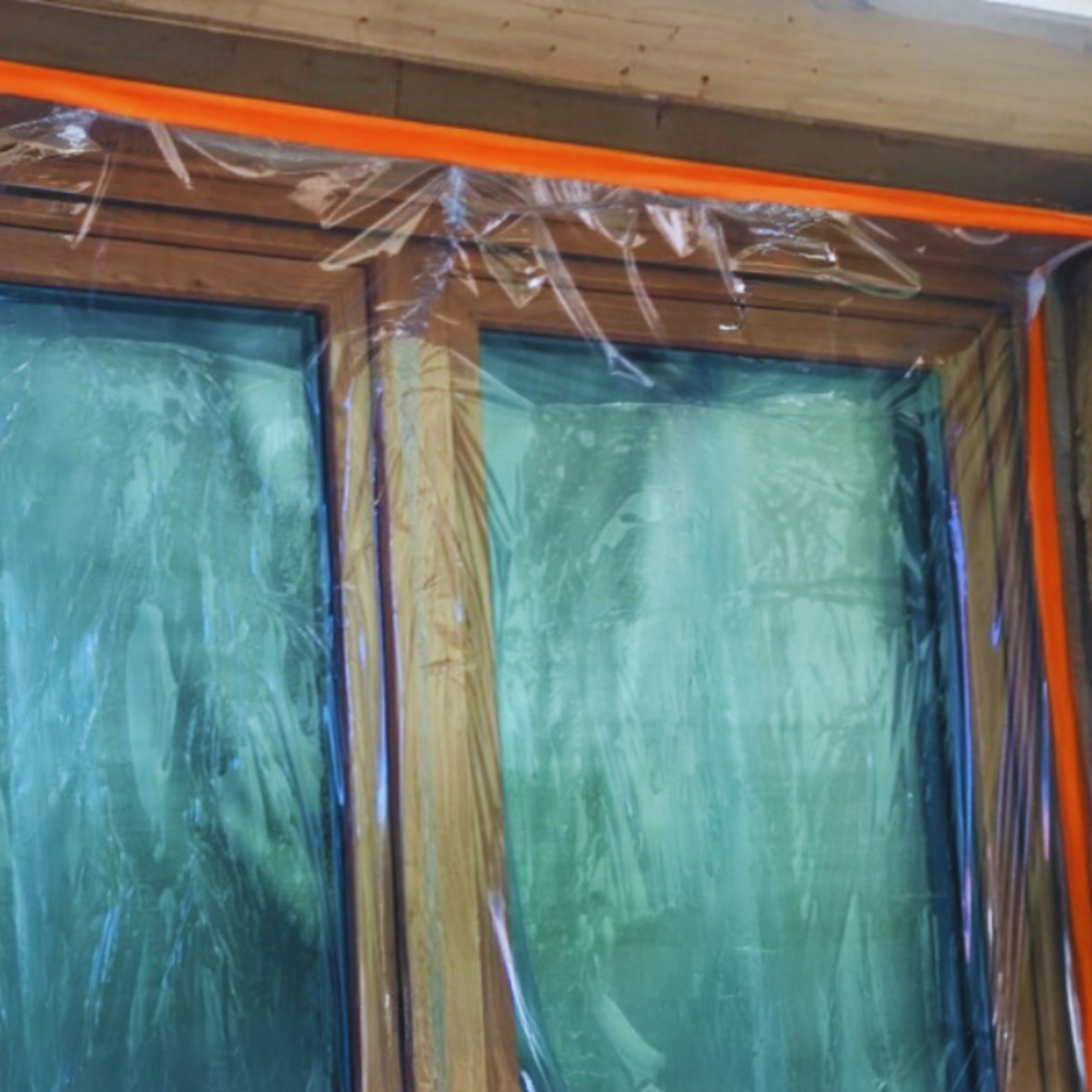 Taśma PVC do ram okiennych 50 mm/33 m + Folia FS50 UV 500/75mb + Nóż HD-9