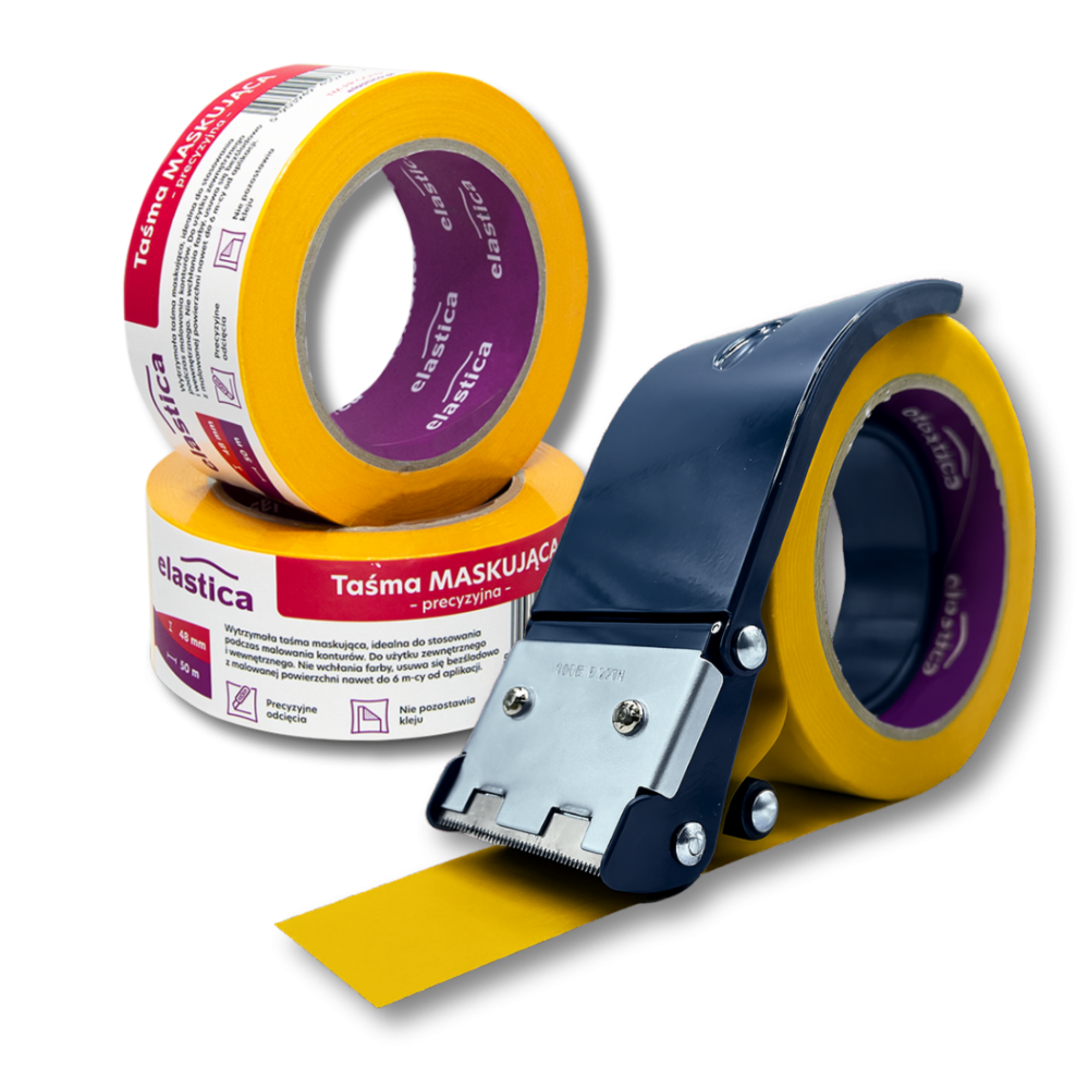 Zestaw Dyspenser ET 226 do taśm malarskich 48-50 mm + Taśma GOLD Elastica 48/50m TM PR