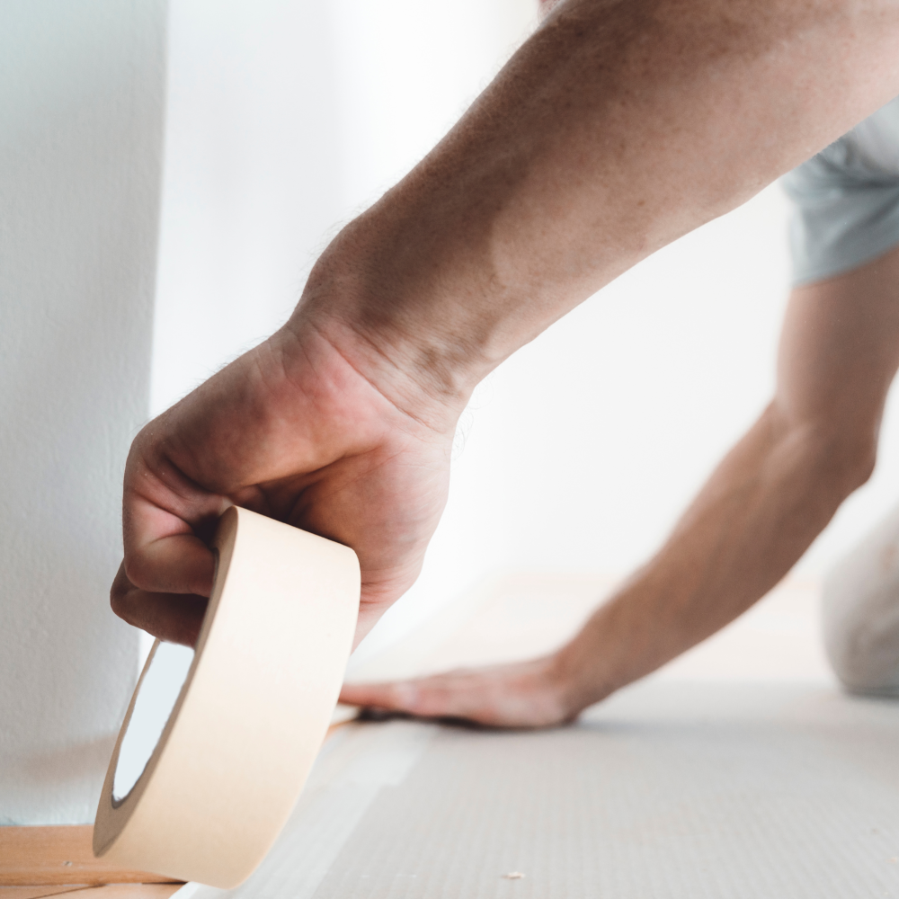 Zestaw Dyspenser ET 226 do taśm malarskich 48-50 mm + Taśma WHITEMASK Elastica 48/50m