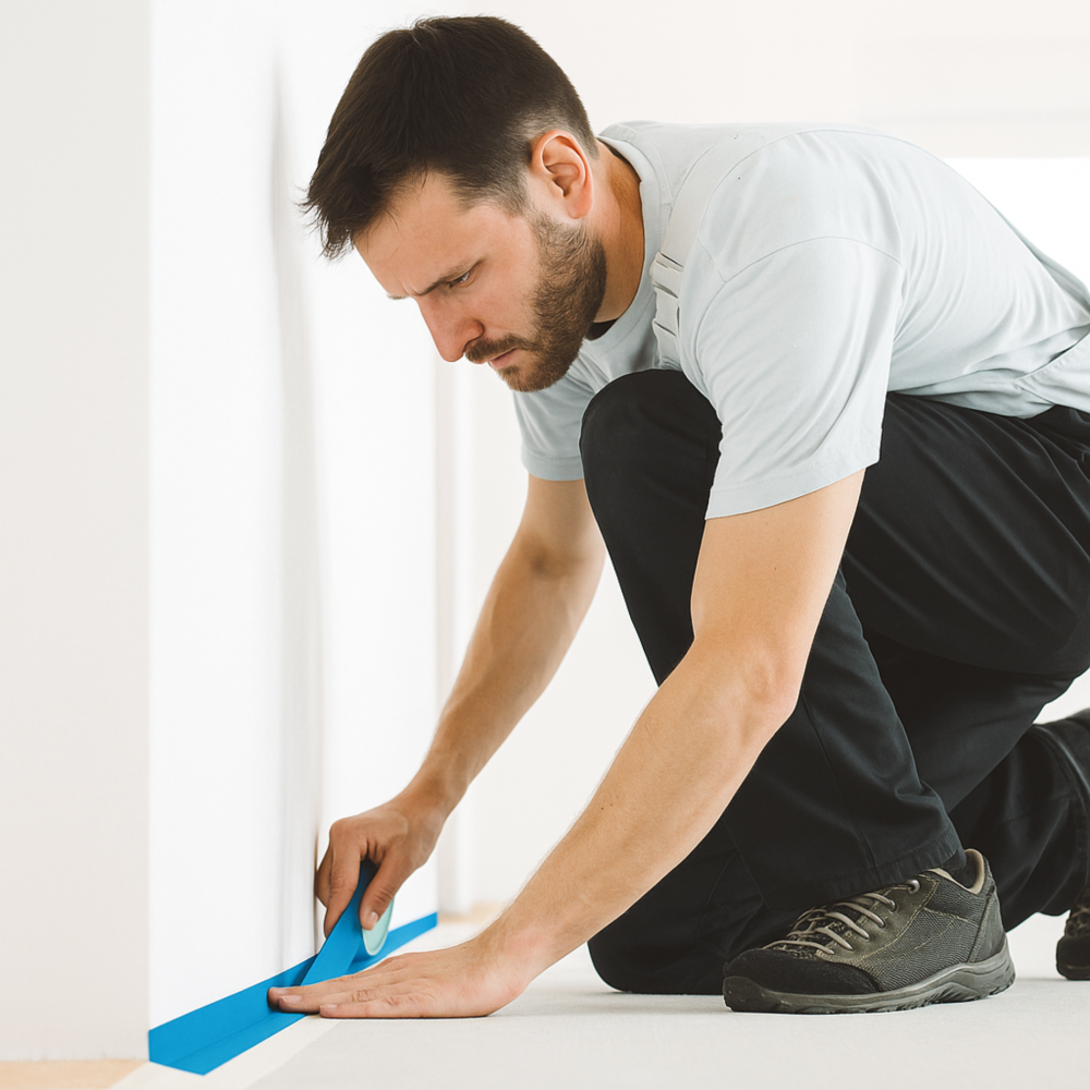 Zestaw Dyspenser ET-50 do aplikowania taśm + Taśma Blue Elastica UV 48/50m TM PK14