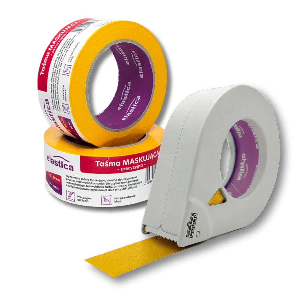 Zestaw Dyspenser ET-50 do aplikowania taśm + Taśma GOLD Elastica 48/50m TM PR