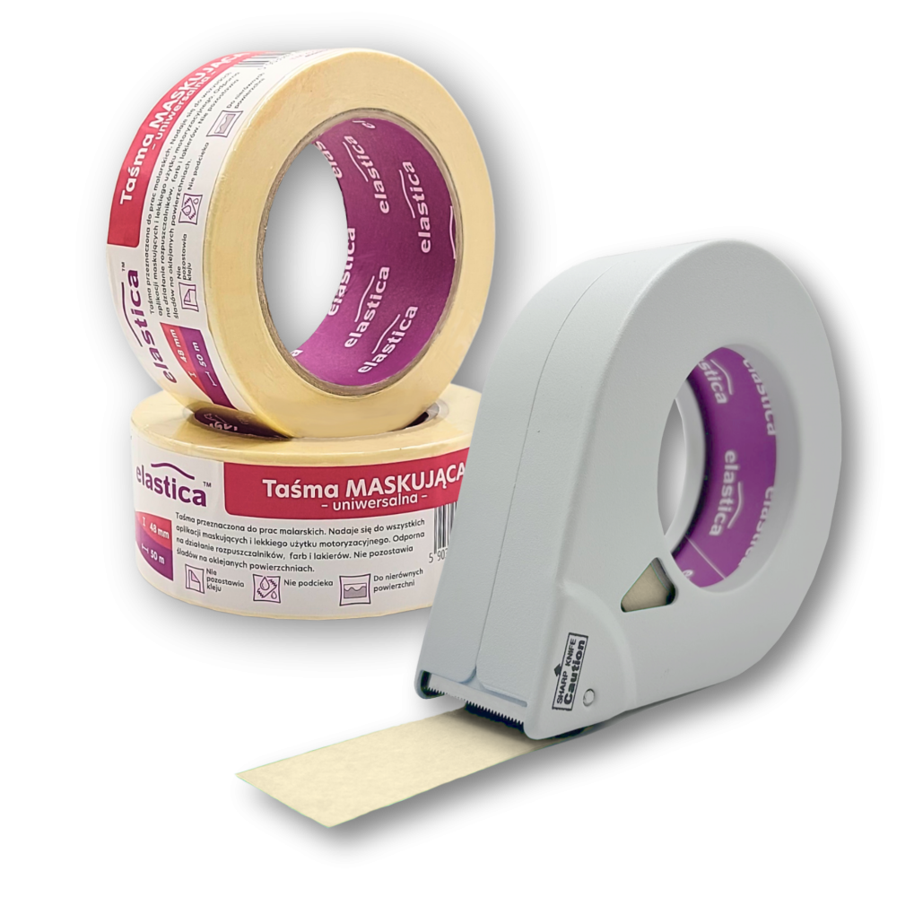 Zestaw Dyspenser ET-50 do aplikowania taśm + Taśma WHITEMASK Elastica 48/50m