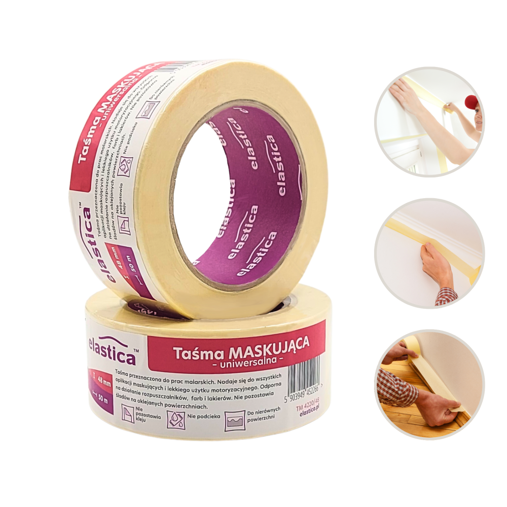 Zestaw Dyspenser ET-50 do aplikowania taśm + Taśma WHITEMASK Elastica 48/50m