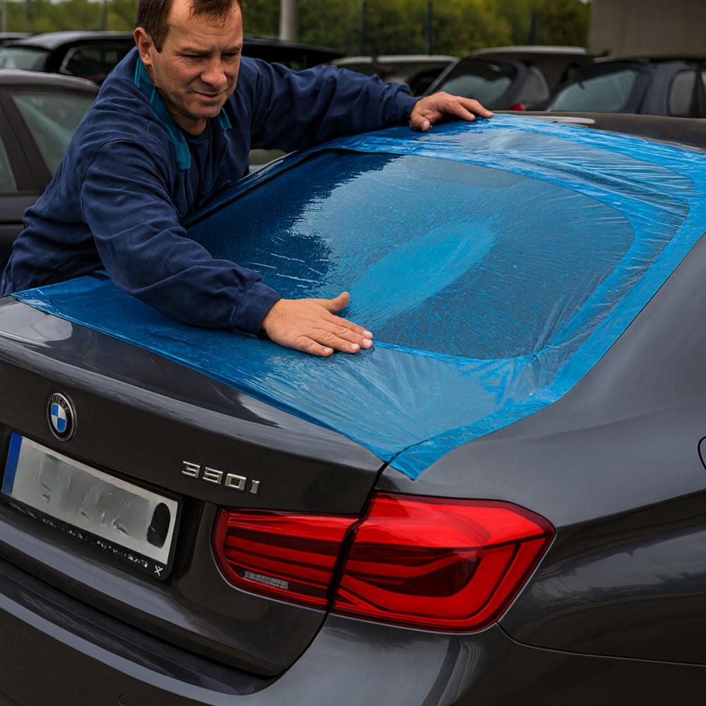 Zestaw lakierniczy: Folia malarska FS 30 BLUE + Taśma maskująca WHITEMASK 38mm/50m