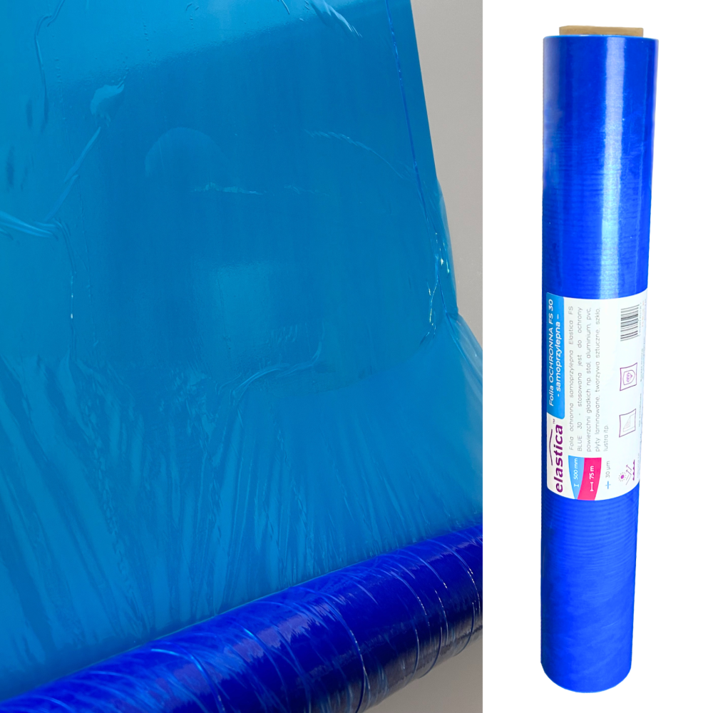 Zestaw lakierniczy: Folia malarska FS 50 BLUE + Taśma maskująca GOLD 38mm/50m