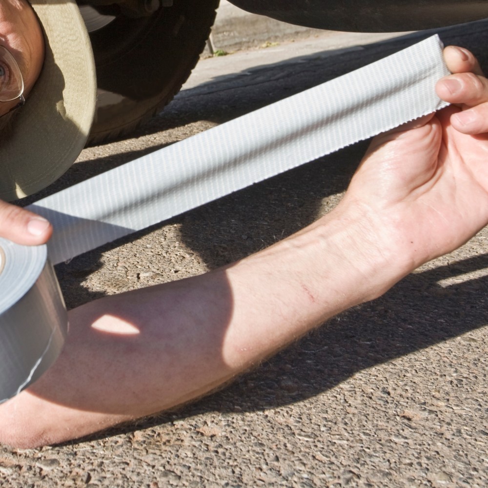 24x Taśma naprawcza DUCT TAPE PRO SILVER Elastica 48mm/50m  Gaffer Gaffa