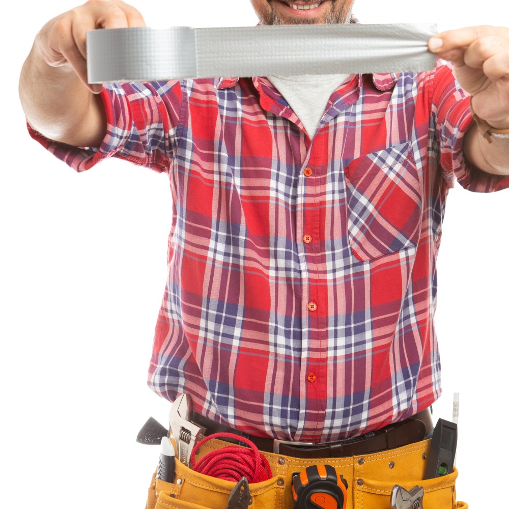 24x Taśma naprawcza DUCT TAPE PRO SILVER Elastica 48mm/50m  Gaffer Gaffa