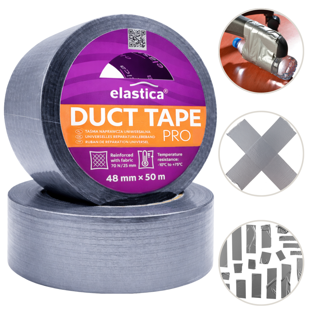Mata malarska filcowa + DUCT TAPE PRO SILVER Elastica 48mm/50m Srebrna