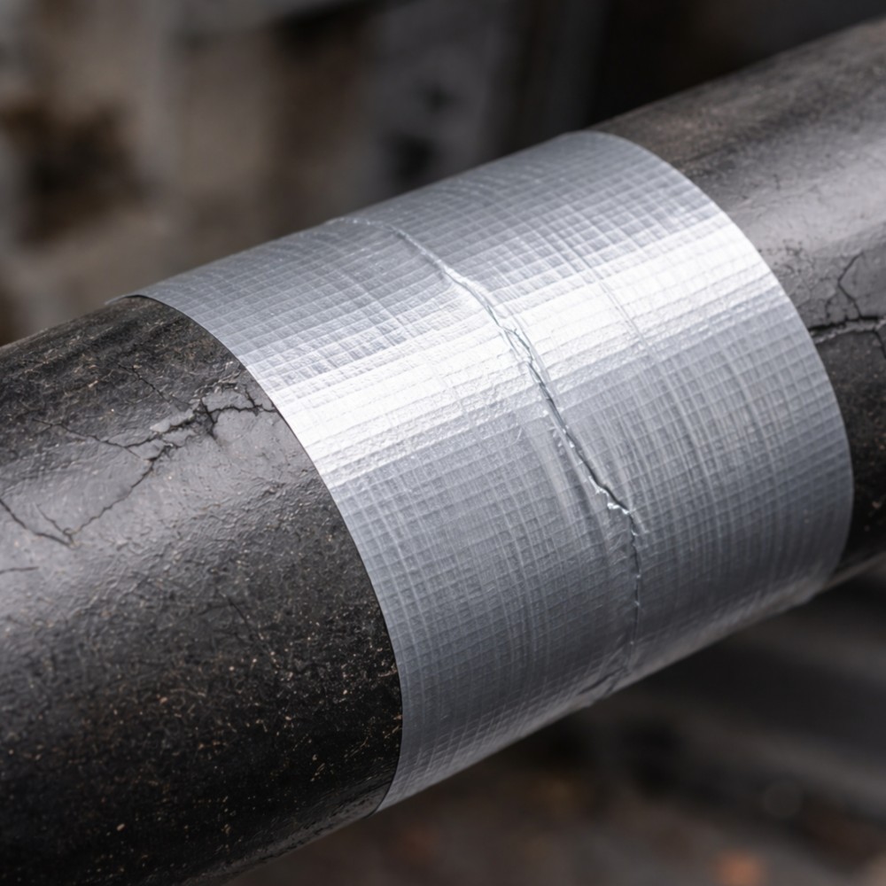 24x Taśma naprawcza uszczelniająca DUCT TAPE Elastica 48mm /50m PRO+  Srebrna Gaffer Gaffa