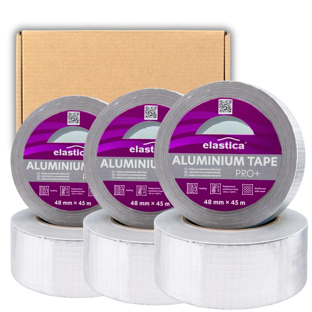 Taśma Aluminiowa Zbrojona Elastica PRO+ 48mm/45m Srebrna