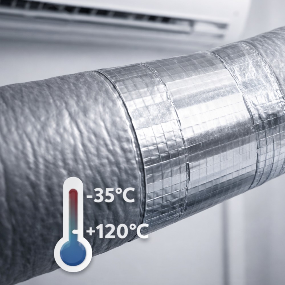 Taśma Aluminiowa Zbrojona Elastica PRO+ 48mm/45m Srebrna