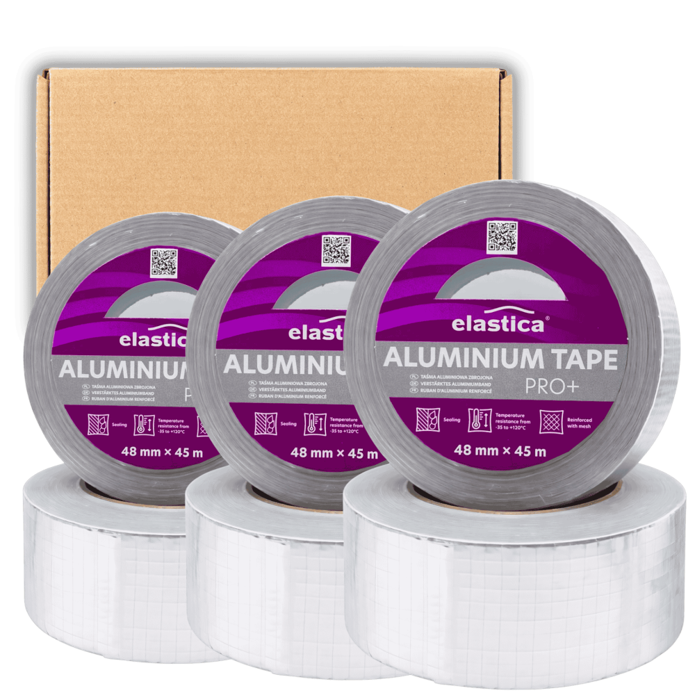 24x Taśma Aluminiowa Zbrojona Elastica TA WZM 48mm/45m Srebrna