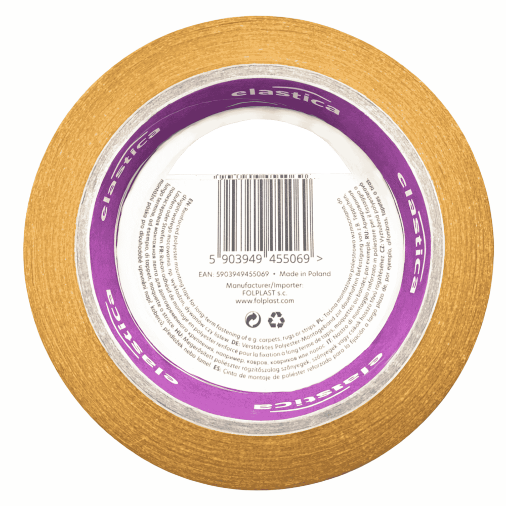 72x Taśma dwustronna uniwersalna Elastica PRO 25mm/25m przezroczysta