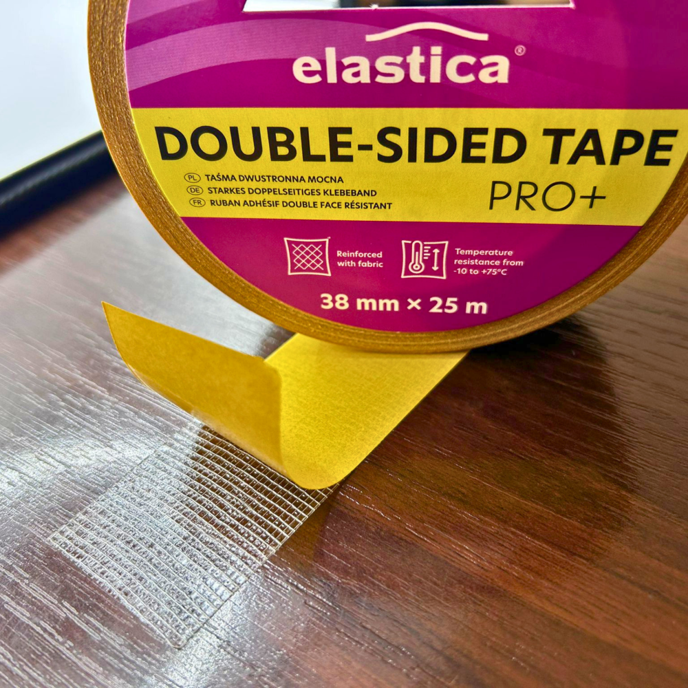 Taśma dwustronna wzmocniona Elastica PRO+ 38/25m przezroczysta