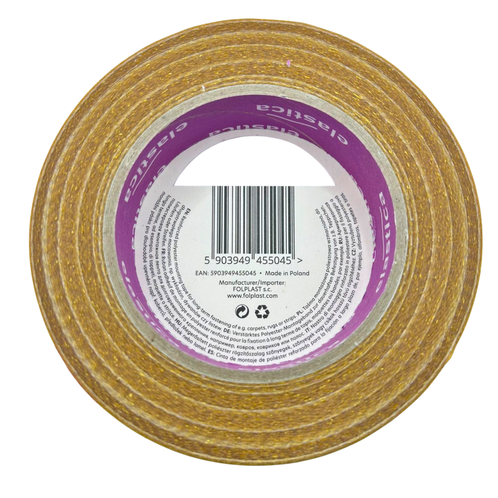 Taśma dwustronna PET Elastica PRO++ PREMIUM przezroczysta 25mm/25m