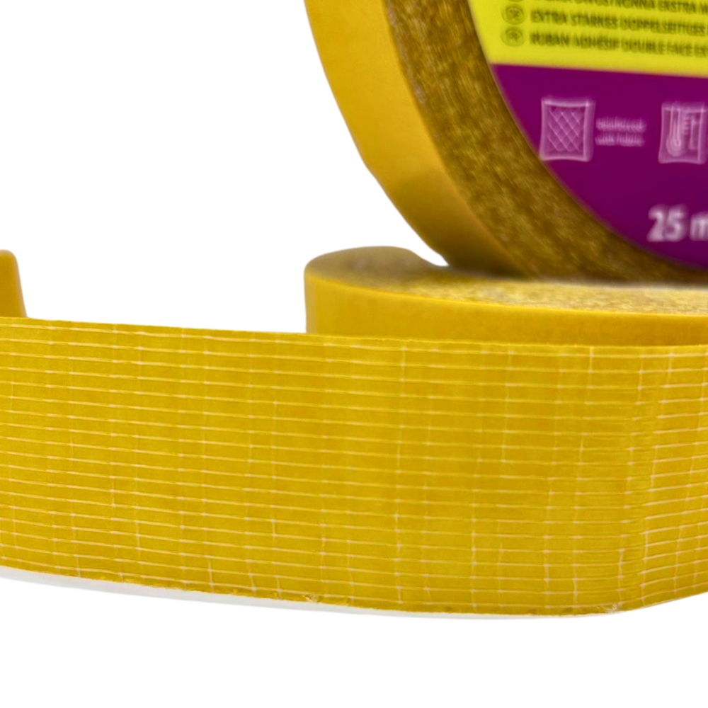 Taśma dwustronna PET Elastica PRO++ PREMIUM przezroczysta 25mm/25m