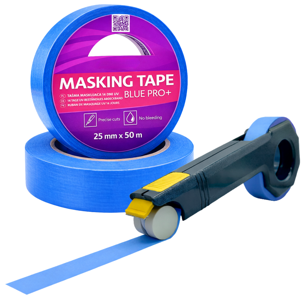 Zestaw Aplikator do Taśm MS-168 + Taśma maskująca 14 dni Elastica UV 25/50m BLUE PRO +