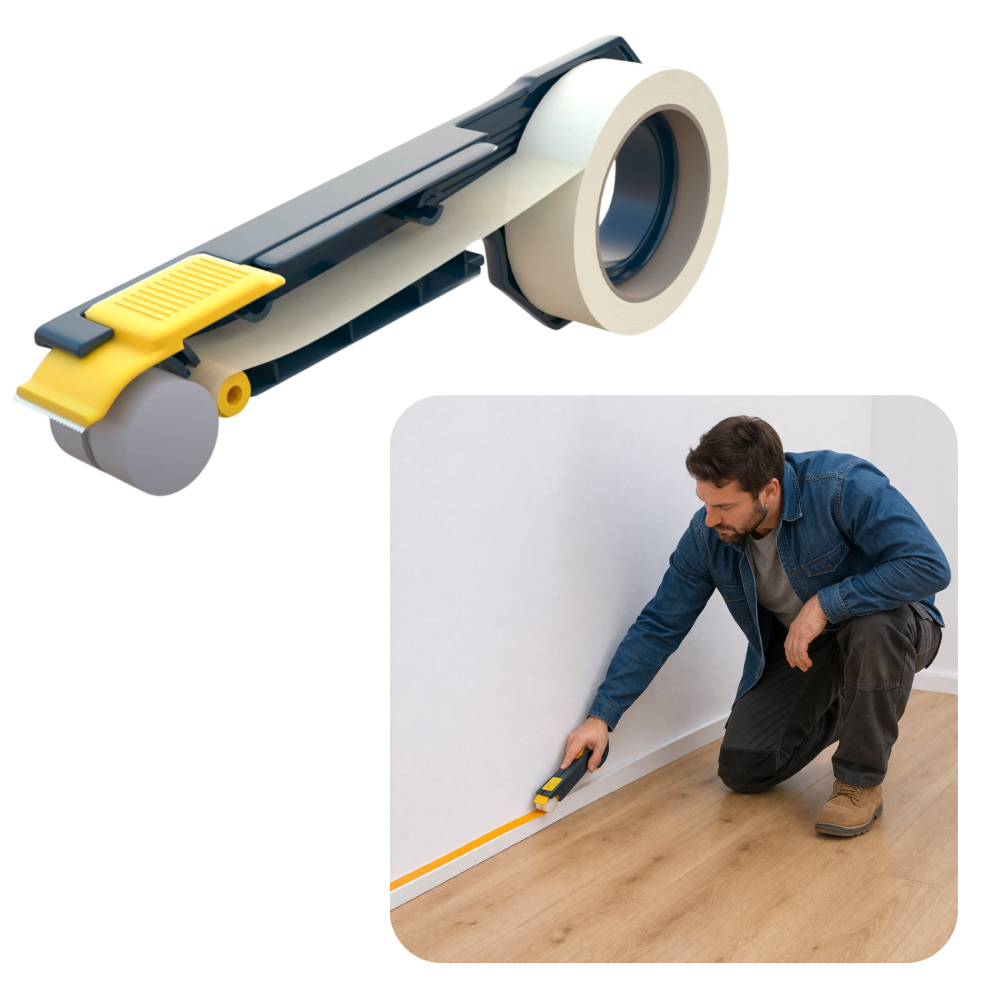 Zestaw Aplikator do Taśm MS-168 + Taśma maskująca 25mm/50m Elastica GOLD PRO ++