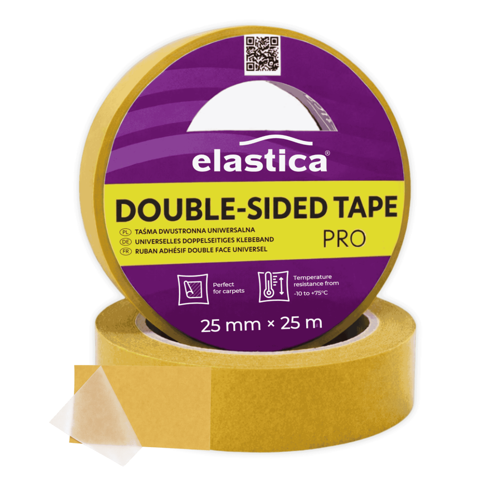 Taśma dwustronna uniwersalna Elastica PRO 25mm/25m przezroczysta