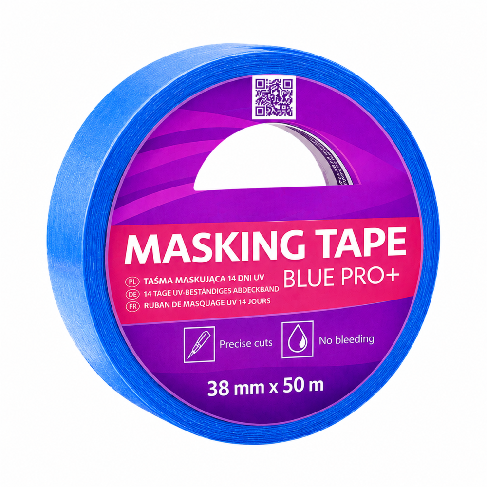 Taśma maskująca malarska 14 dni Elastica UV 38/50m PRO+ PK14 BLUE