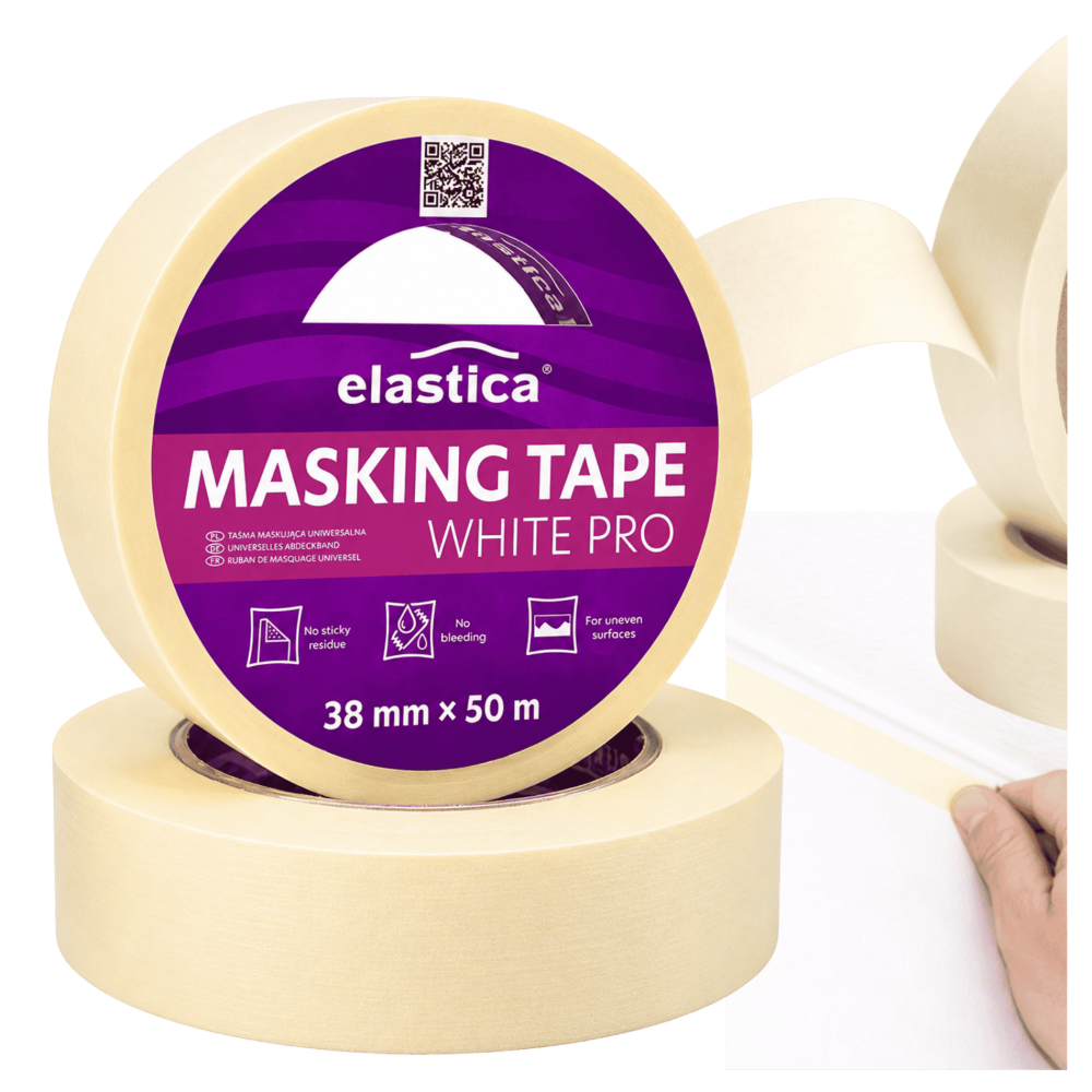 Taśma maskująca uniwersalna 38mm/50m Elastica WHITE MASK PRO