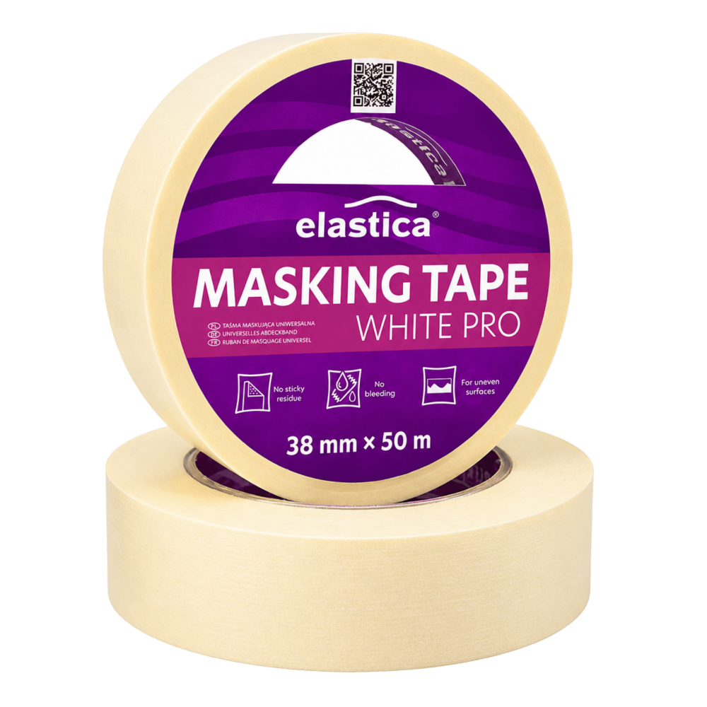 Taśma maskująca uniwersalna 38mm/50m Elastica WHITE MASK PRO