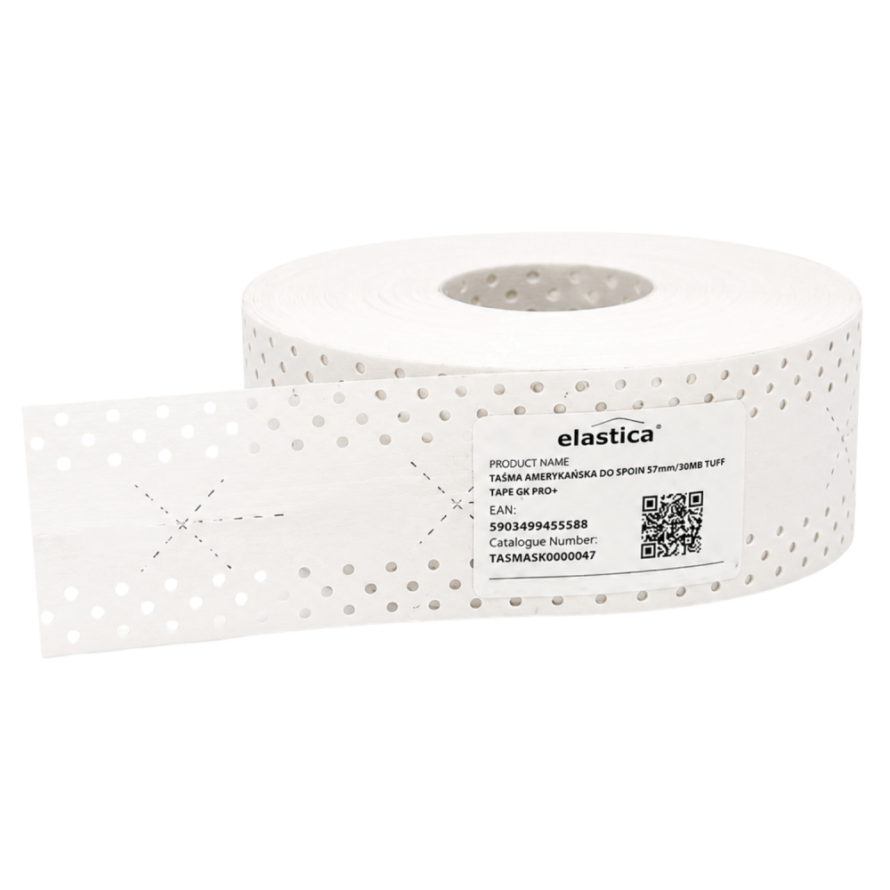 Taśma amerykańska do spoin GK 57 mm 30 mb EL-TUFF TAPE PRO+ do płyt karton-gips i łączeń gładzi