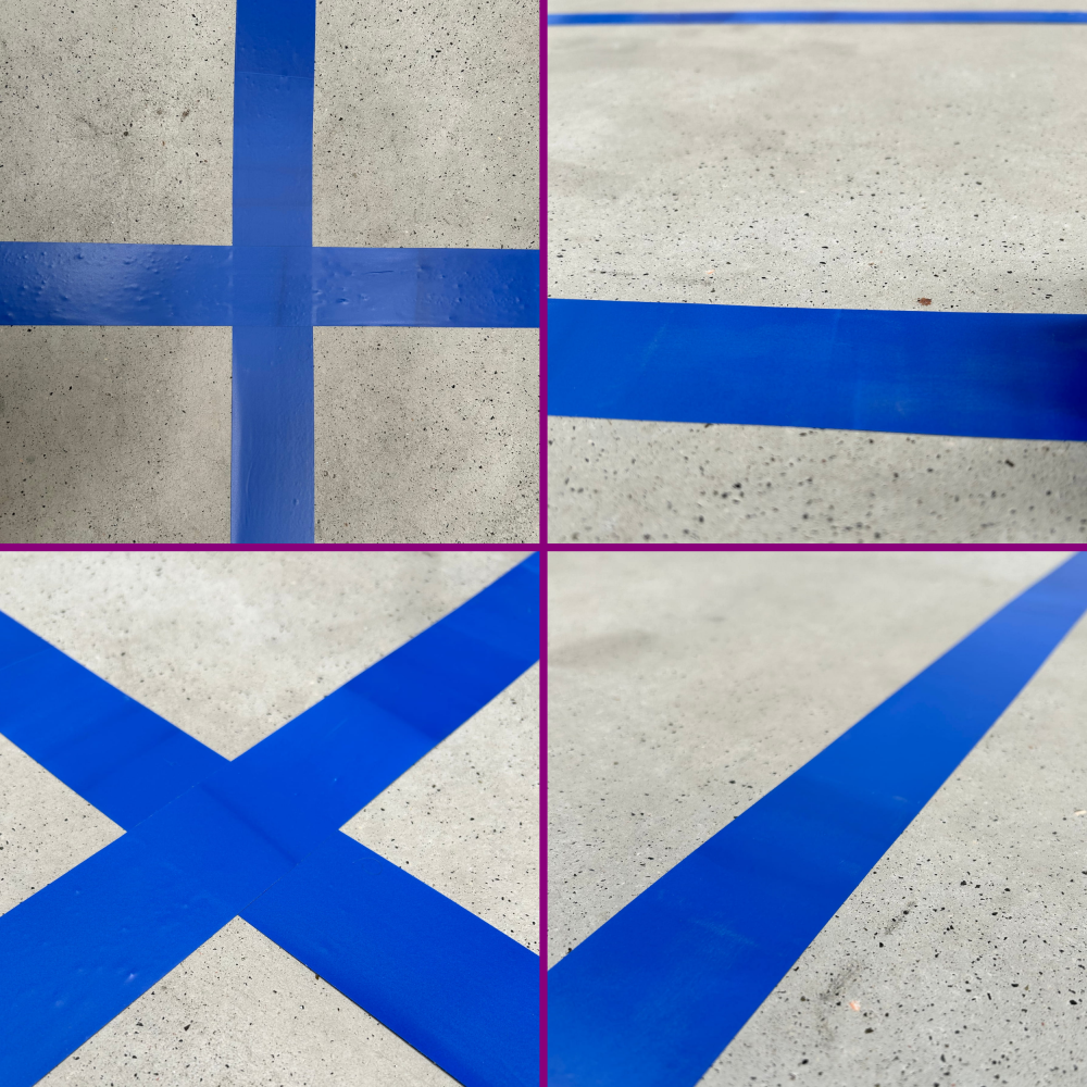 Taśma Ostrzegawcza Elastica PREMIUM PVC 50mm/33m  BLUE