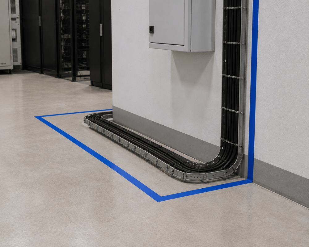 Taśma Ostrzegawcza Elastica PREMIUM PVC 50mm/33m  BLUE
