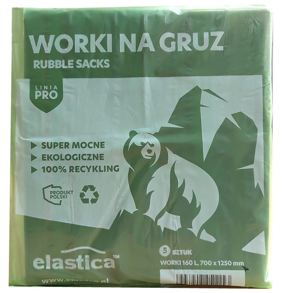Worki budowlano-remontowe na gruz Elastica 160 litrów 