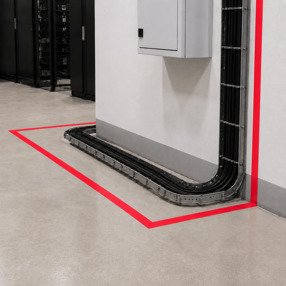 Taśma Ostrzegawcza Elastica PREMIUM PVC 50mm/33m  RED 